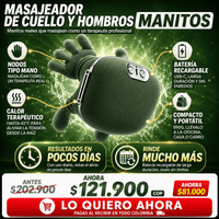 Masajeador Térmico para Cuello y Hombros — Calor y Amasado tipo Spa