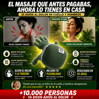 Masajeador Térmico para Cuello y Hombros — Calor y Amasado tipo Spa