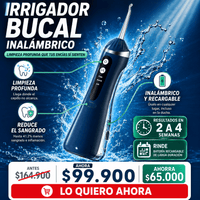 Irrigador Bucal Inalámbrico — Limpieza Profunda entre Dientes y Encías