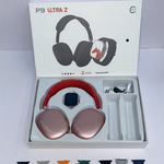Super Combo P9 Ultra: Auriculares inalambricos Max + Reloj Inteligente + Correa