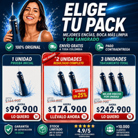 Irrigador Bucal Inalámbrico — Limpieza Profunda entre Dientes y Encías
